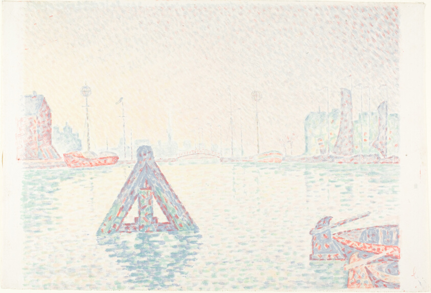 In Holland—The Buoy (1896) // Paul Signac (French, 1863-1935) printed by Auguste Clot (French, 1858-1936)